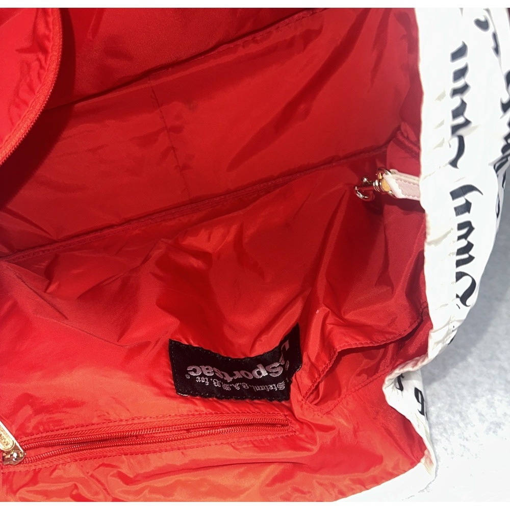 LeSportsac Gwen Stefani L.A.M.B y2k High capacity Tote Bag White/Gold W/ Charm - Picture 9 of 14